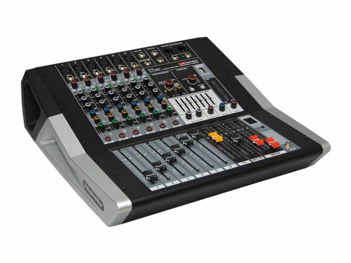 MARK MM 6399 P USB BT Mezclador amplificado 2 x 300 W. 6 canales.
