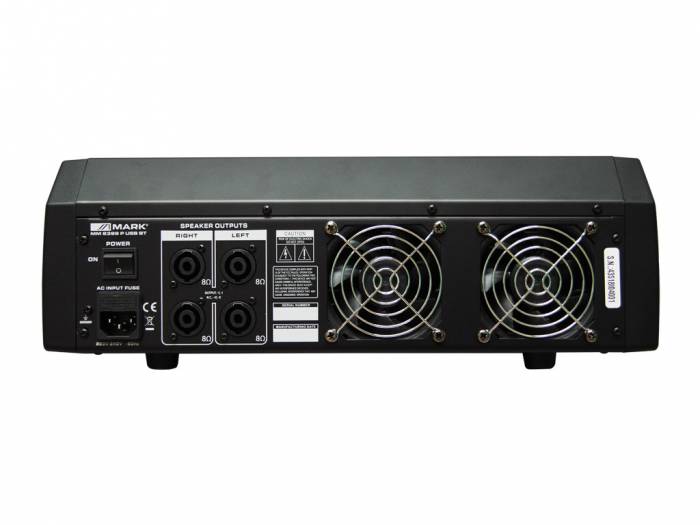 MARK MM 6399 P USB BT Mezclador amplificado 2 x 300 W. 6 canales.