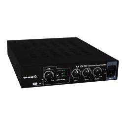 WORK Pro PA 200 MX Amplificador 2 x 100W @ 8 Ohm, 200 W L100V. 2