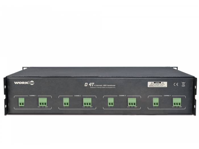 WORK Pro D 4T Conversor baja impedancia a linea 70-100V