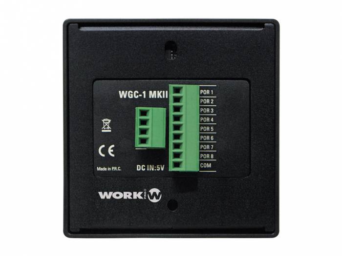 WORK Pro WGC1 MKII Control mural para GPIs. 8 puertos. Funcionalidad Radio Button