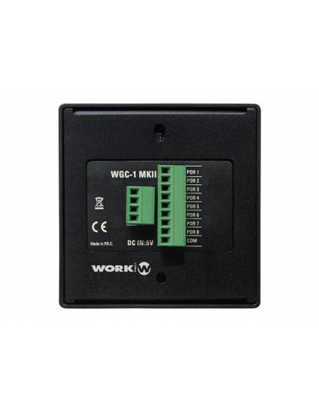WORK Pro WGC1 MKII Control mural para GPIs. 8 puertos. Funcionalidad Radio Button