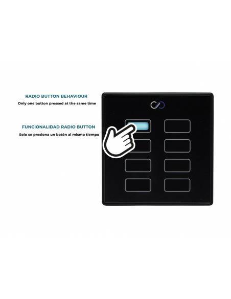 WORK Pro WGC1 MKII Control mural para GPIs. 8 puertos. Funcionalidad Radio Button