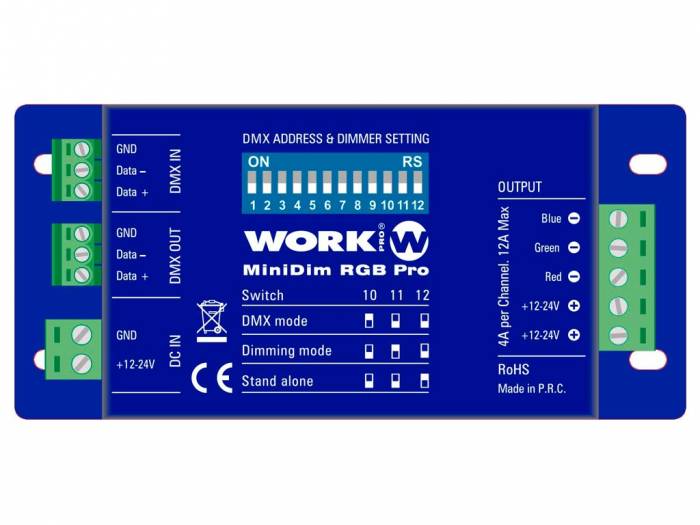 WORK Pro MINIDIM RGB PRO Driver LED 12A