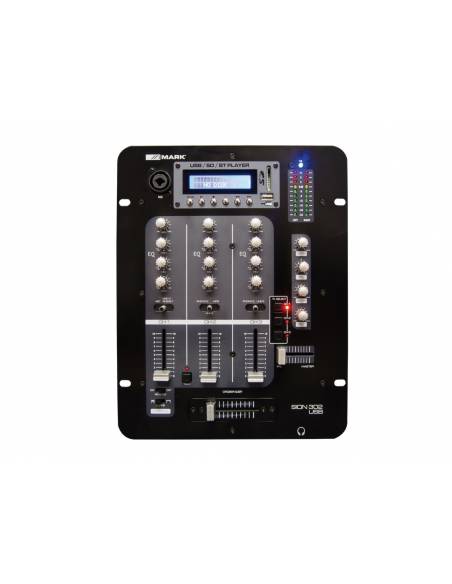 MARK SION 302 USB Mezclador DJ con reproductor. 3 canales.