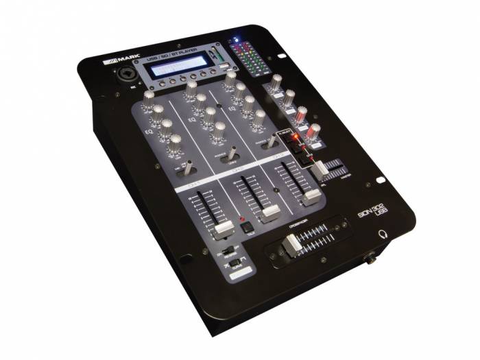 MARK SION 302 USB Mezclador DJ con reproductor. 3 canales.