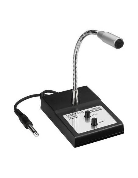 Monacor  ECM-200 Microfono Electret, omnidireccional de sobremesa para megafonia - 1