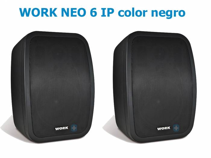 WORK NEO 6 IP Altavoz de instalación IP65 de 60W (32W@100V line) COLOR NEGRO - 1