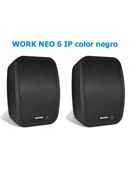 WORK NEO 6 IP Altavoz de instalación IP65 de 60W (32W@100V line) COLOR NEGRO - 1