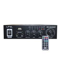 LTC MFA1200USB BT BL Negro - Amplificador Karaoke Bluetooth 2X50W - 1