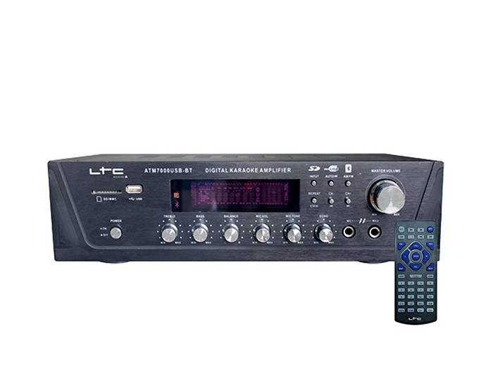 LTC ATM-7000 USB BT Amplificador Radio Karaoke Bluetooth SD USB 2X50W - 3
