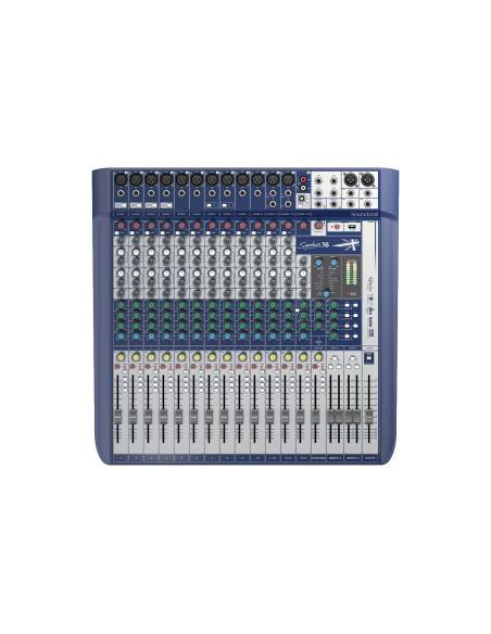 SOUNDCRAFT 
SIGNATURE 16
  
    
      
        
      
    
  
                  Mesa de Mezcla Analógica 16 canales c