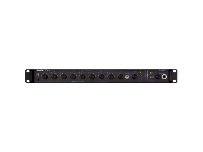 SHURE   SCM820E                                                                  Mezclador Automático 8 Canales con Ethernet 1U 