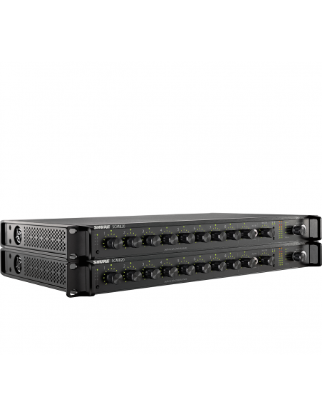SHURE 
SCM820E
  
    
      
        
      
    
  
                  Mezclador Automático 8 Canales con Ethernet 1U 