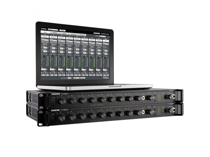 SHURE 
SCM820E
  
    
      
        
      
    
  
                  Mezclador Automático 8 Canales con Ethernet 1U 