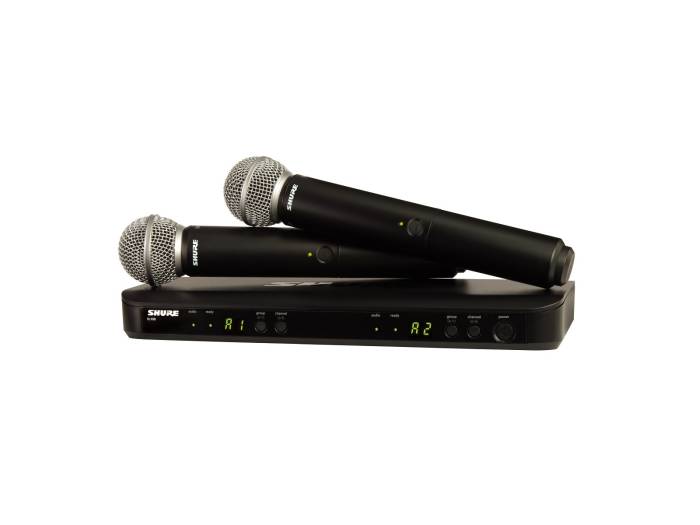 SHURE   BLX288E/SM58 K3E                                                                  Sistema inalámbrico Dual de mano VOCAL