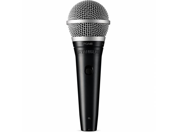 SHURE   PGA48-XLR-E                                                                  Micrófono Dinámico Vocal con Pinza y Cable 