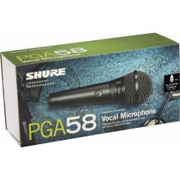 SHURE 
PGA58-QTR-E
  
    
      
        
      
    
  
                  Micrófono Dinámico Vocal con Interruptor y  2
