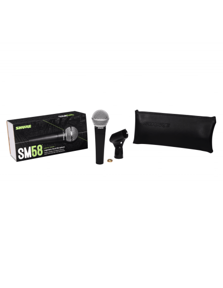SHURE 
SM58SE
  
    
      
        
      
    
  
                  Micrófono Dinámico Vocal con interruptor