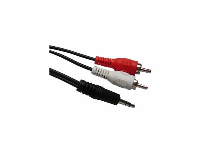 LTC CA1.5JR CONEXIÓN AUDIO JACK/RCA NIQUELADA - 1