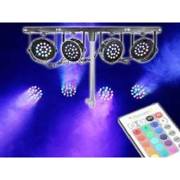 Beamz PARBAR 4 Vias 18x 1W RGB LEDs DMX  2