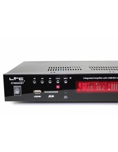 LTC ATM6000 BT Amplificador Karaoke Bluetooth SD USB 2x50w - 11