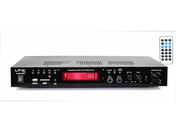 LTC ATM6000 BT Amplificador Karaoke Bluetooth SD USB 2x50w - 2