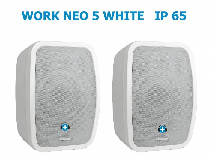 WORK Pro NEO 5 IP Pareja de altavoces Instalación Color Blanco IP65 Exterior