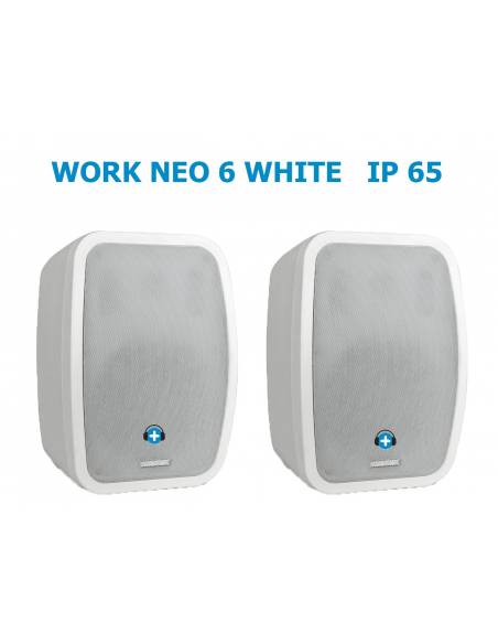 WORK Pro NEO 6 IP Pareja de altavoces Instalación Color Blanco IP65 Exterior