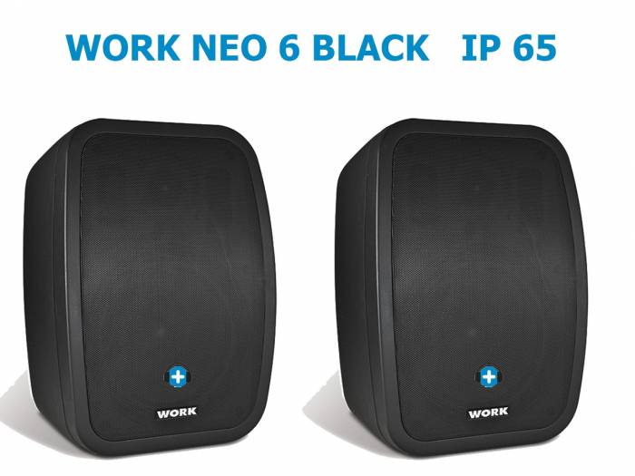 WORK Pro NEO 6 IP Pareja de altavoces Instalación Color Negro IP65 Exterior - 2