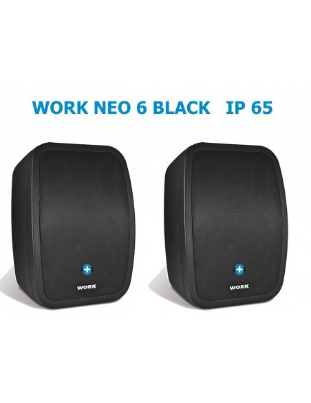 WORK Pro NEO 6 IP Pareja de altavoces Instalación Color Negro IP65 Exterior - 2