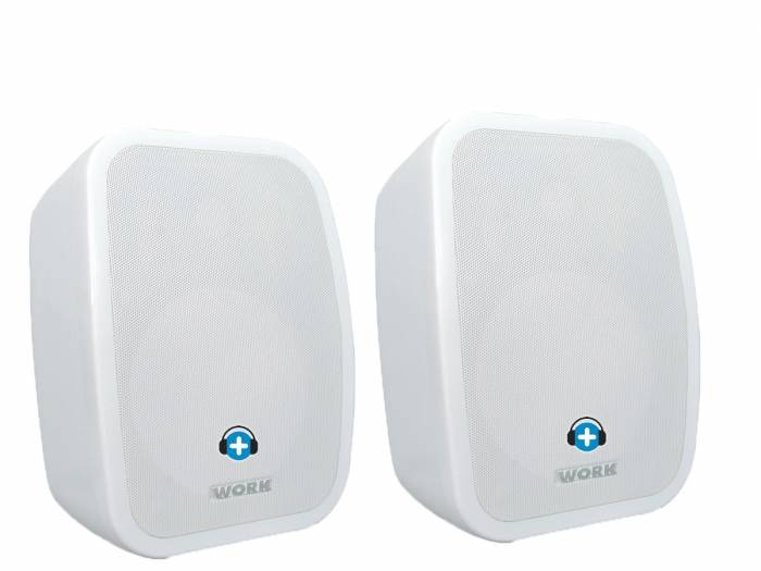 WORK Pro NEO 5A ES  Pareja Altavoces Blancas (activa + pasiva) 2 x 25 W.