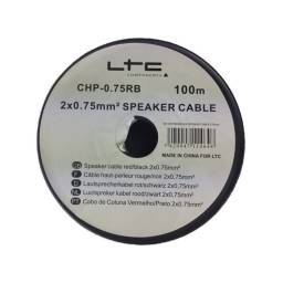 LTC - Cable Altavoz CCA - 2 X 0.75MM² - ROJO/NEGRO - BOBINA: 100M 2