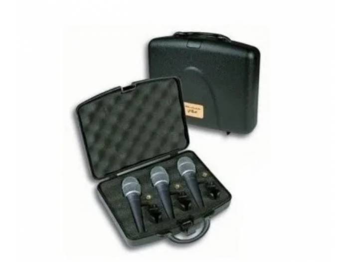 Wharfedale DM2.OS Set de 3 microfonos de mano con estuche - 1