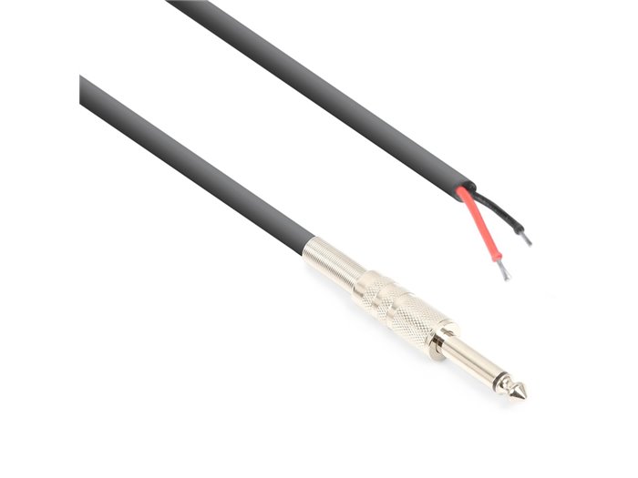 Vonyx CX410-6 Cable de altavoz jack 6.3mm Mono – cable abierto 6.0m
