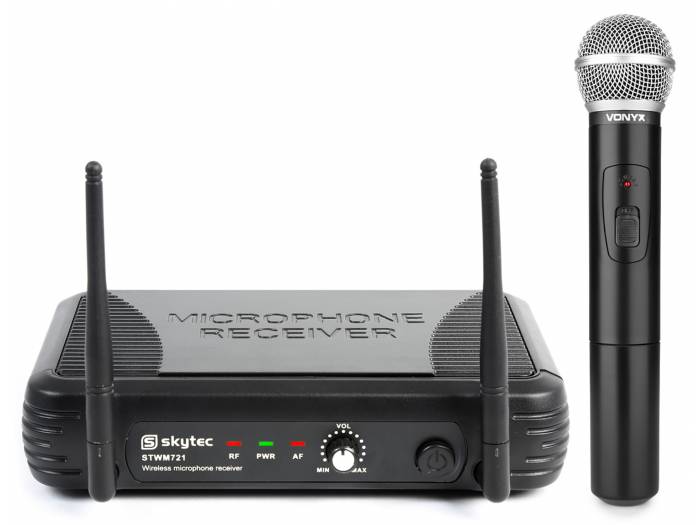 Skytec Microfono UHF 1 canal STWM721.