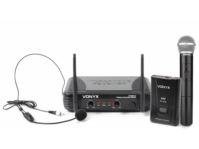 Skytec STWM712C micro VHF 2 canales combi div.