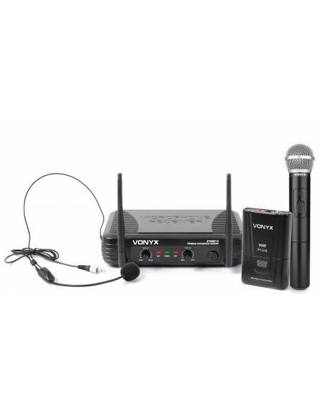 Skytec STWM712C micro VHF 2 canales combi div.