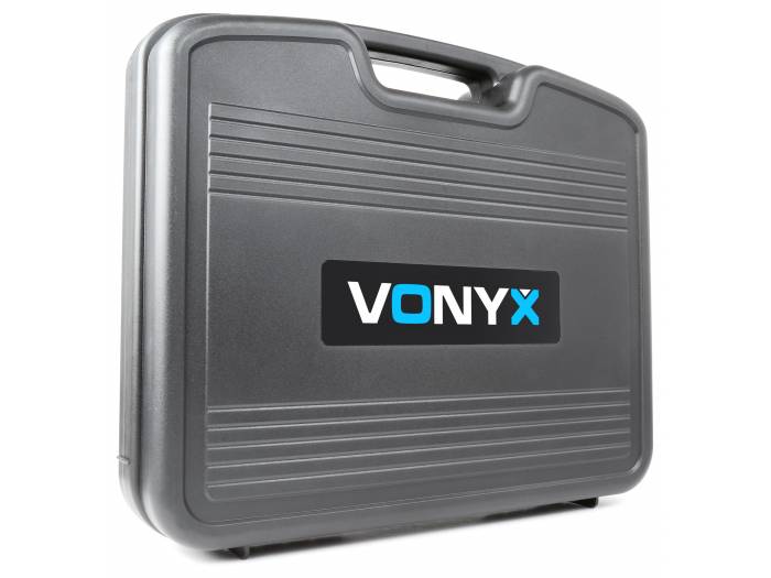 Vonyx WM73C Combi System Wireless UHF 2 canales con micro de mano y petaca y Display