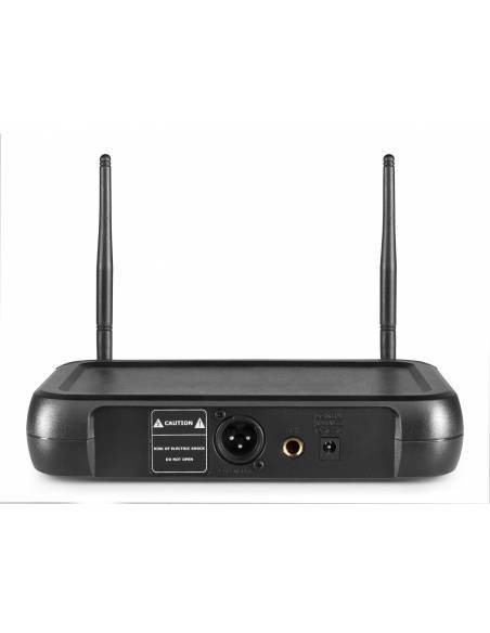 Vonyx WM511 VHF 1 Canal Sistema inalámbrico con micrófono de mano y display
