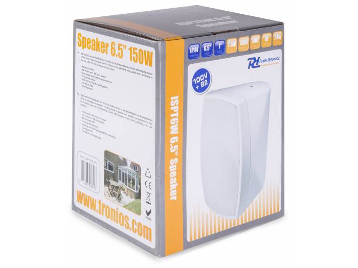 Power Dynamics ISPT6W Altavoz 100V / 8 Ohm 6.5" 150W - Blanco
