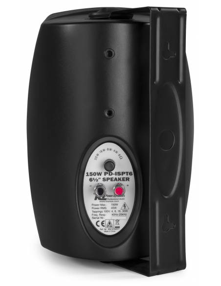 Power Dynamics ISPT6B Altavoz 100V / 8 Ohm 6.5" 150W - Negro