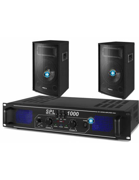 Pack Fiesta 1000 - Equipo de sonido con 1000w - 2
