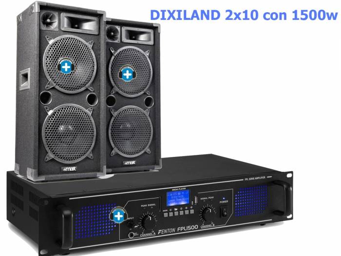 Pack DIXILAND 2x10 con 1500w de pico maximo - 3