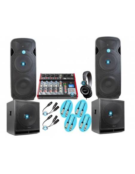 Pack IOWA DJ POWER - Equipo de sonido con 6600w