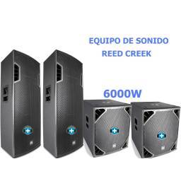 Pack  REED CREEK EQUIPO DE SONIDO CON 6000W 2