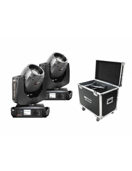 Pack MARK BEAM 198 MKII Pareja de Cabezas moviles con fliecase