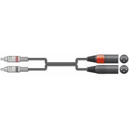 CHORD CABLE RCA-XLR MACHO de 3 metros - 1