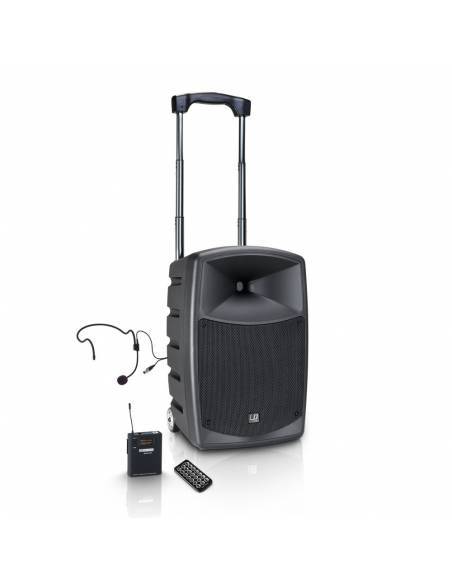 LD Systems ROADBUDDY 10 HS B6 - Altavoz Bluetooth alimentado por batería, con mezclador y micro de diadema - 1