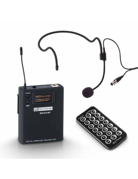 LD Systems ROADBUDDY 10 HS B6 - Altavoz Bluetooth alimentado por batería, con mezclador y micro de diadema - 7